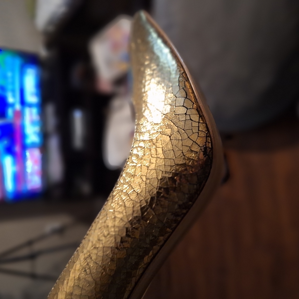 Michael Kors Gold Heels. Runway Collection. Made In Italy! $2,000.00 Shoes!! - Picture 9 of 11